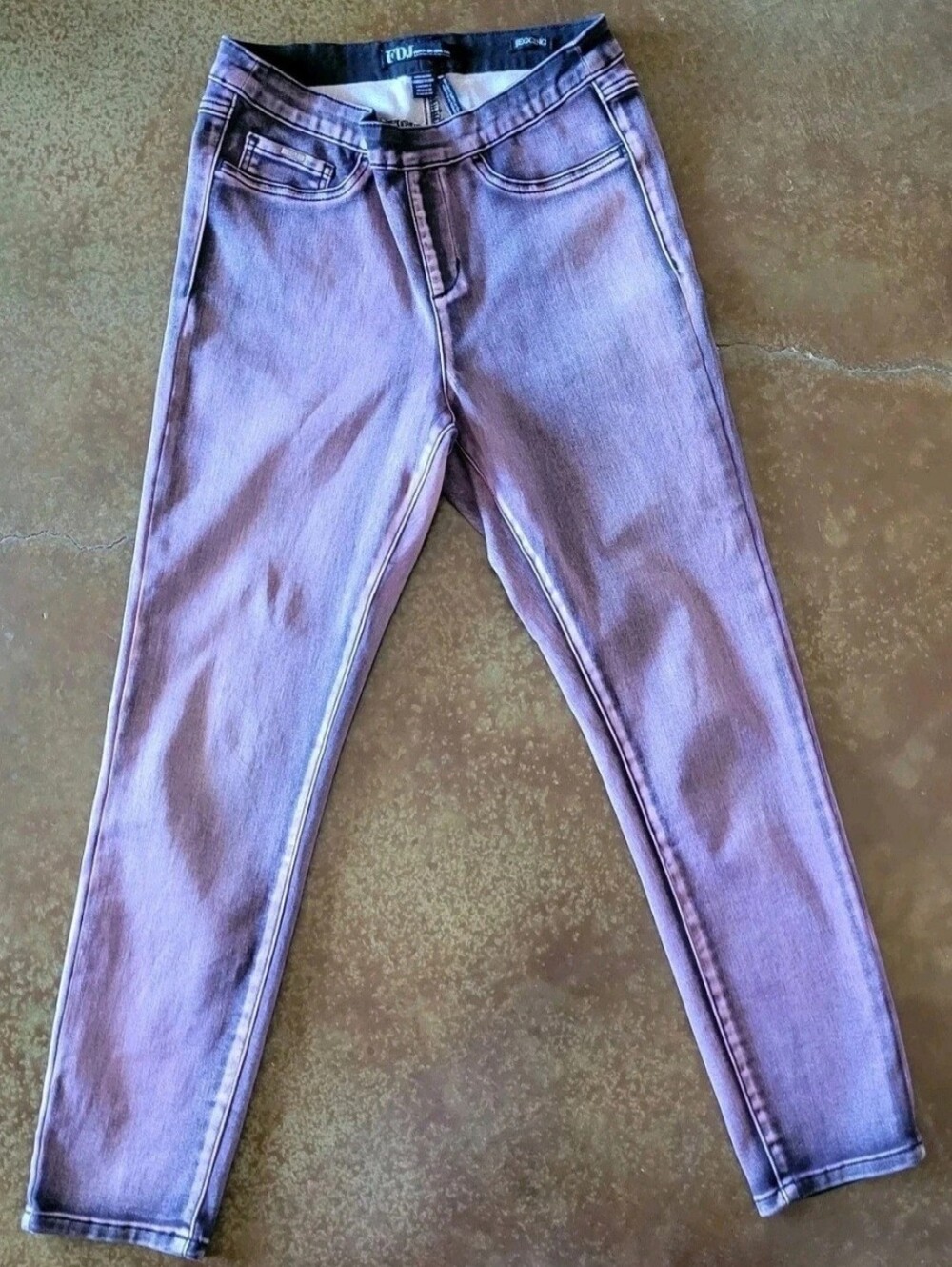 FDJ Women’s Jeggings Purple/Black Sz 8